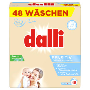 Стиральный порошок для детских вещей Dalli Sensitiv 50 стирка, 2.5 кг 